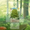Игровая карта из настольной игры Метсас с зелеными галочками, символизирующими успешное выполнение игровых действий.